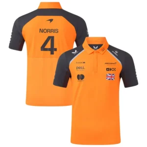 01-124 2025 McLaren Yellow Racing Polo Shirt