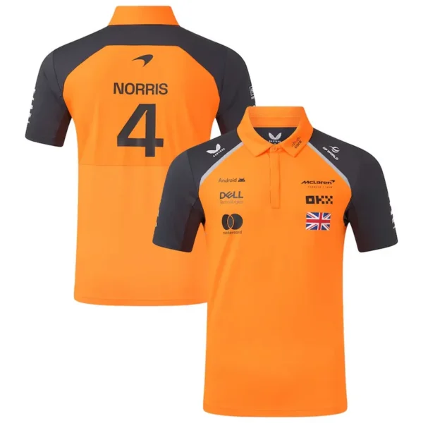 2025 McLaren Yellow Racing Polo Shirt