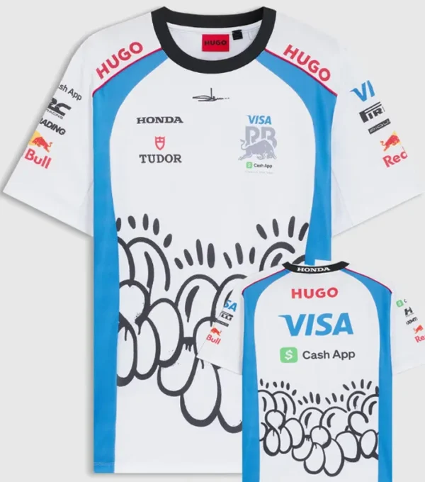 2025 Red Bull White Racing T-Shirt