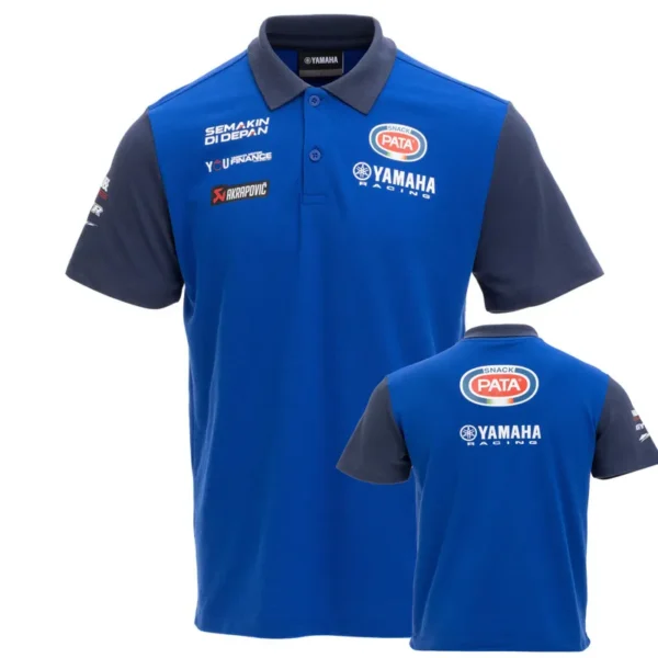 2025 Yamaha Blue Racing Polo Shirt
