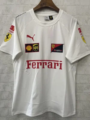 01-136 2025 Ferrari White Racing T-Shirt