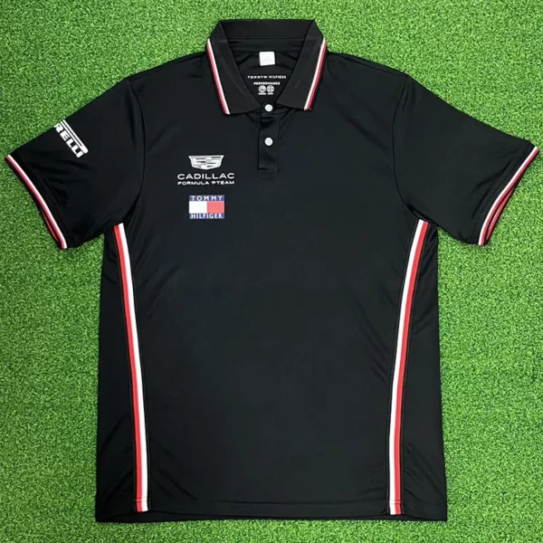 2026 Cadillac Black Racing Polo Shirt