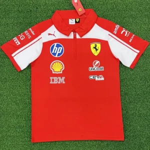 01-149 2026 Ferrari Red White Racing Polo Shirt