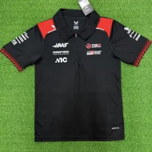 01-150 2026 Haas Black Racing Polo Shirt