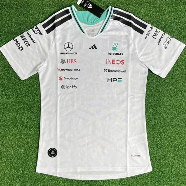 2026 Mercedes White Racing T-Shirt