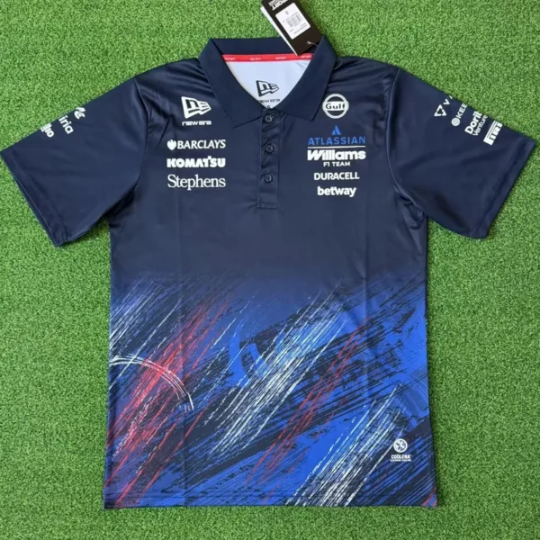2026 Williams Black Red Racing Polo Shirt