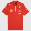 2024 Ferrari Red Racing Polo Shirt