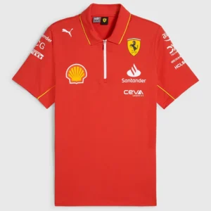 2024 Ferrari Red Racing Polo Shirt
