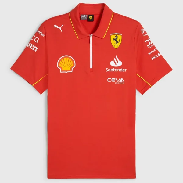 2024 Ferrari Red Racing Polo Shirt