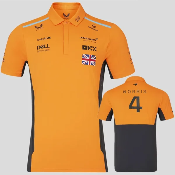 2024 McLaren Black Racing Polo Shirt