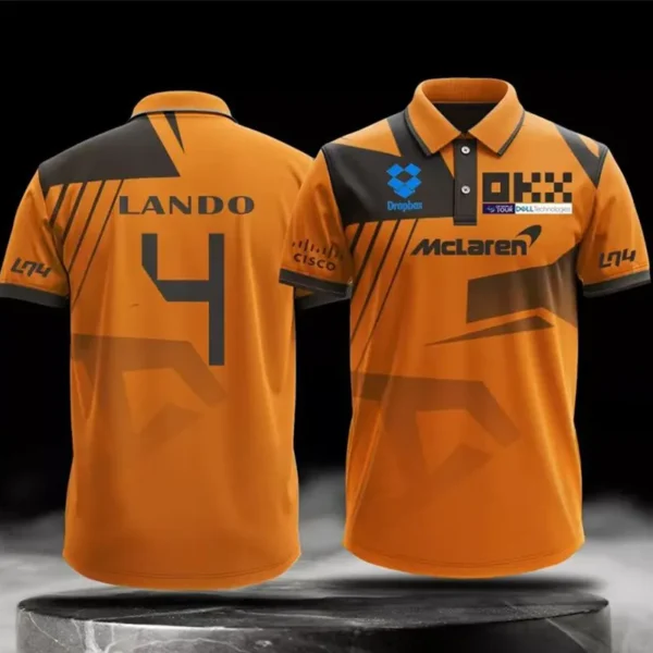 2024 McLaren Yellow Racing Polo Shirt