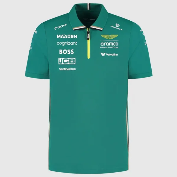 2025 Aston Martin Green Racing Polo Shirt