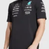 2025 Mercedes Black Racing Polo Shirt