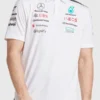 2025 Mercedes White Racing Polo Shirt