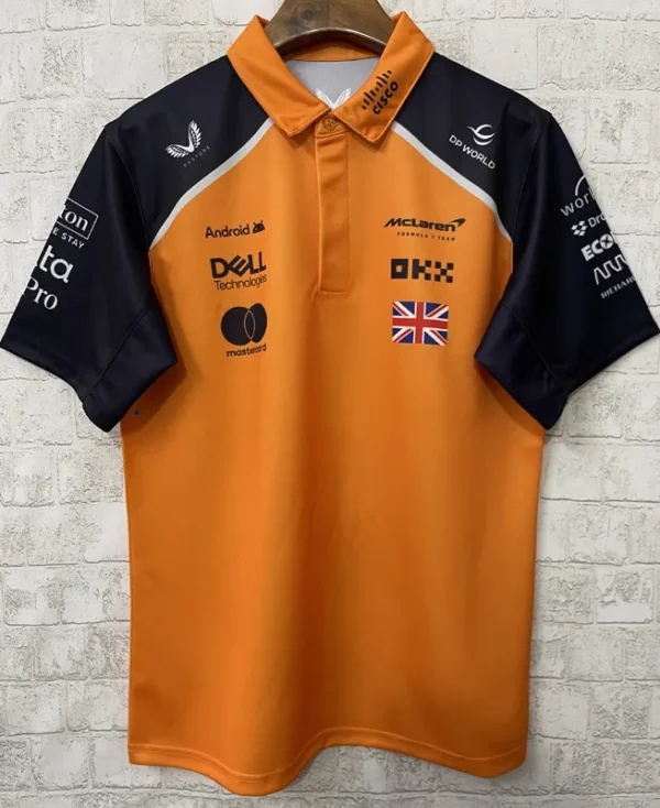 2025 McLaren Yellow Racing Polo Shirt