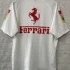 2025 Ferrari White Racing Polo Shirt