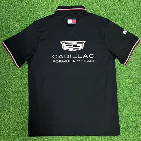 2026 Cadillac Black Racing Polo Shirt