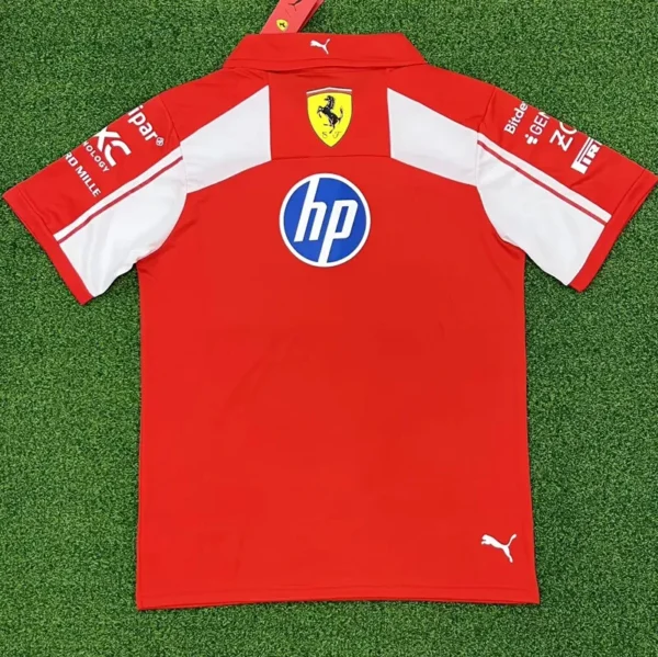 2026 Ferrari Red White Racing Polo Shirt