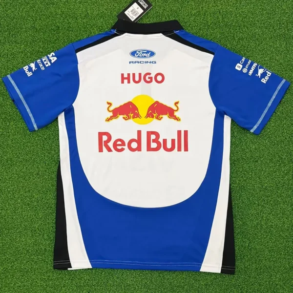 2026 Red Bull White Blue Racing Polo Shirt