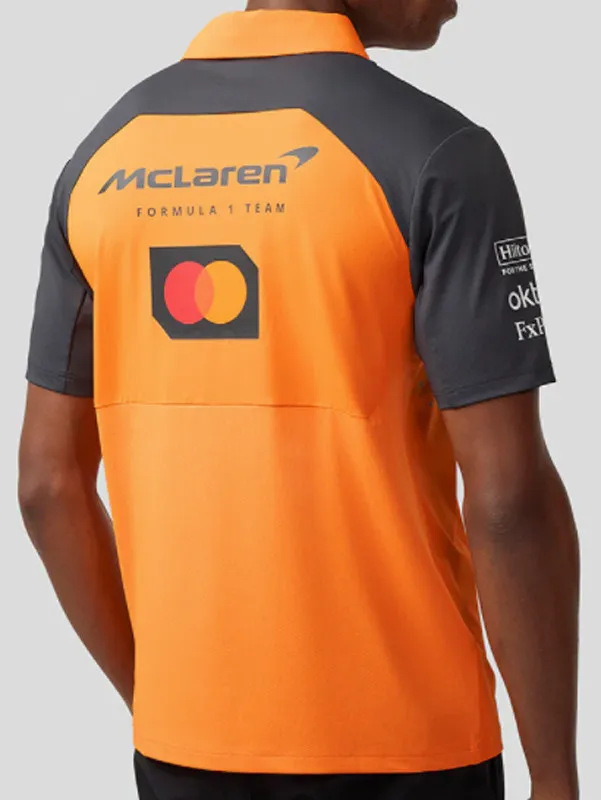 2025 McLaren Yellow Racing Polo Shirt