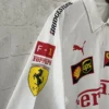 2025 Ferrari White Racing Polo Shirt