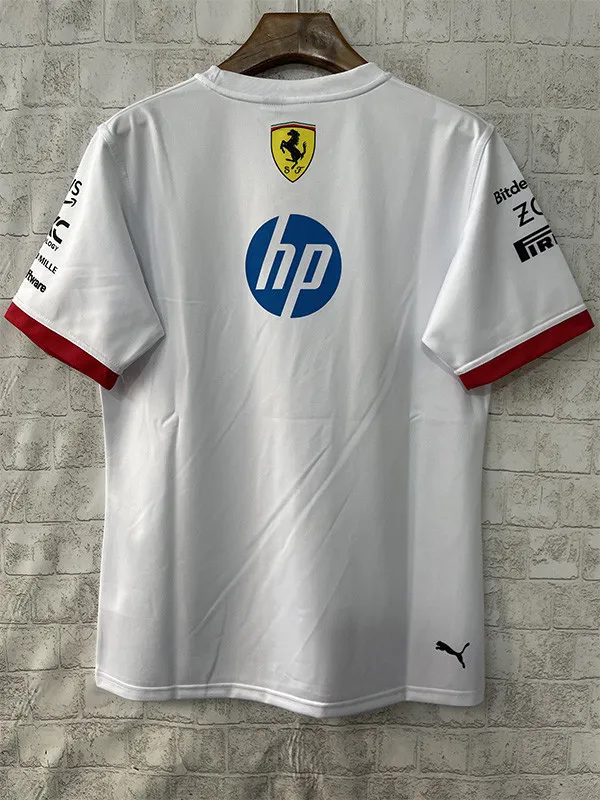 2025 Ferrari White Racing T-Shirt