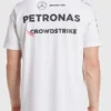 2025 Mercedes White Racing Polo Shirt