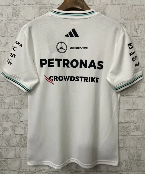 2025 Mercedes White Racing T-Shirt