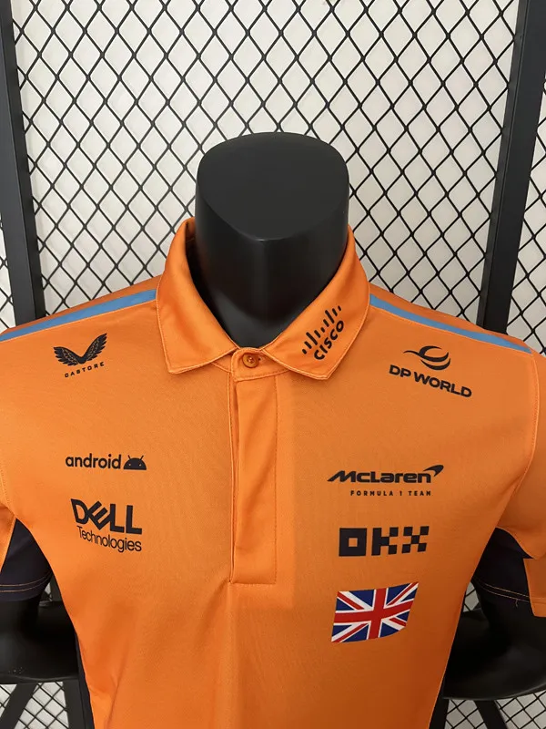 2024 McLaren Black Racing Polo Shirt