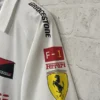 2025 Ferrari White Racing Polo Shirt