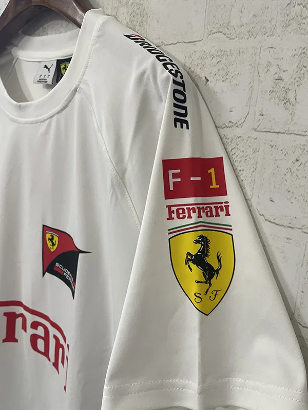 2025 Ferrari White Racing T-Shirt
