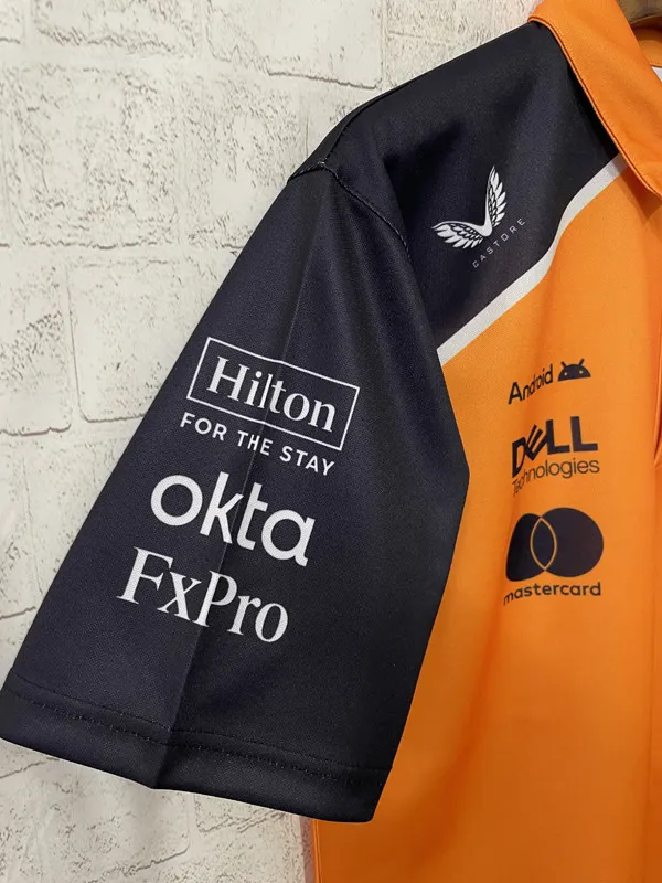 2025 McLaren Yellow Racing Polo Shirt