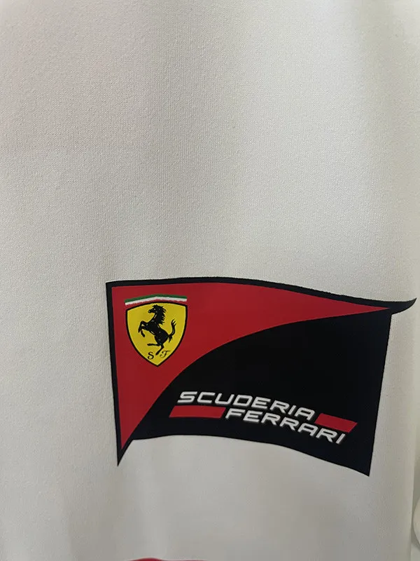 2025 Ferrari White Racing T-Shirt