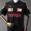 2025 Ferrari Black Racing Polo Shirt