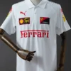 2025 Ferrari White Racing Polo Shirt