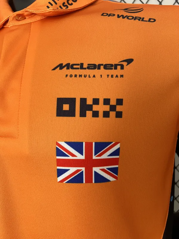 2024 McLaren Black Racing Polo Shirt