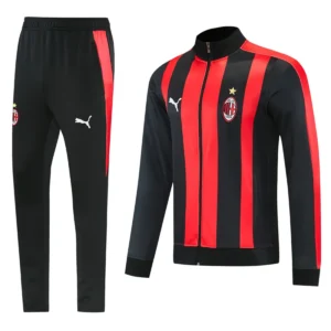AC Milan 2026/27 Black Red Jacket Tracksuit - Front View AC Milan 2026/27 Black Red Jacket Tracksuit - Front View | KFCOOL