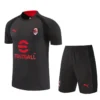 AC Milan 2026/27 Black Training Short Suit - Front View AC Milan 2026/27 Black Training Short Suit - Front View | KFCOOL