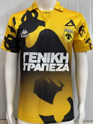 AEK Athens 1996/97 Retro Home Jersey Fan Version - Front View | KFCOOL