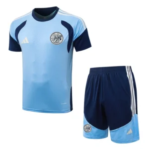Ajax 2026/27 Sky Blue Training Short Suit - Front View | KFCOOL