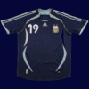 Lionel Messi #19 Argentina 2006/07 Retro Away Jersey Fan Version - Front View | KFCOOL