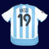 Lionel Messi #19 Argentina 2006/07 Retro Home Jersey Fan Version - Back View | KFCOOL