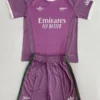 Arsenal 2026/27 Goalkeeper Pink Purple Kids Kit Fan Version - Front View | KFCOOL