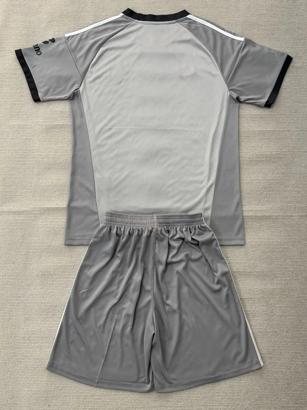 Aston Villa 2026/27 Goalkeeper Grey Kids Kit Fan Version - Back View | KFCOOL