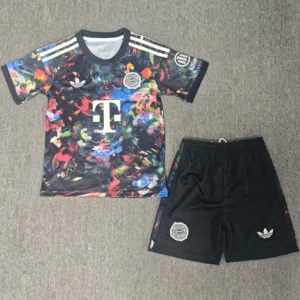 Bayern Munich 2026/27 Black Kids Kit Fan Version - Front View | KFCOOL