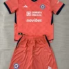 Cruz Azul 2026/27 Goalkeeper Orange Kids Kit Fan Version - Front View | KFCOOL