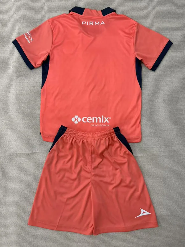 Cruz Azul 2026/27 Goalkeeper Orange Kids Kit Fan Version - Back View | KFCOOL