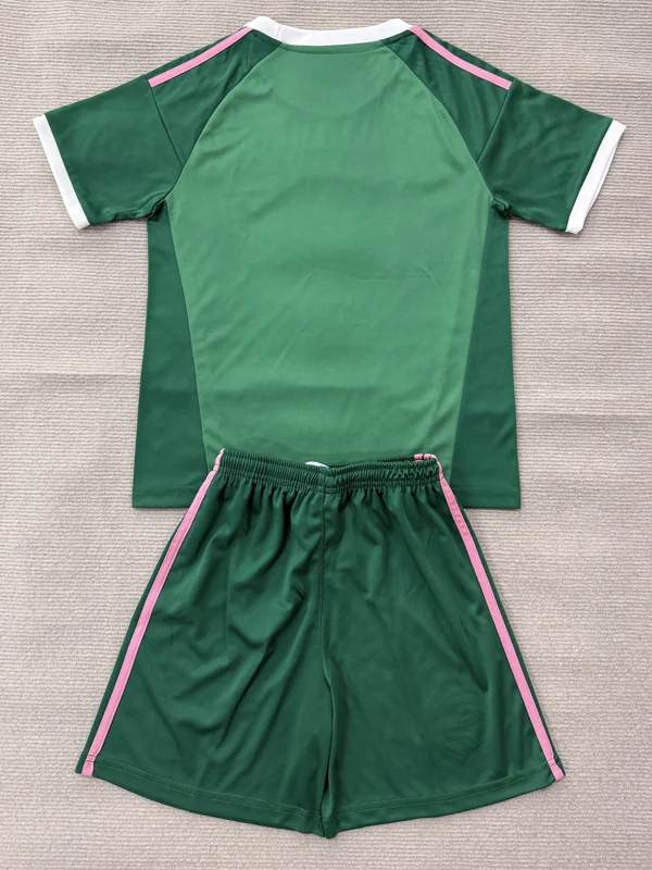Celtic 2026/27 Goalkeeper Green Kids Kit Fan Version - Back View | KFCOOL