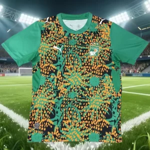 Ivory Coast 2026/27 Green Training Shirt - Front View Ivory Coast 2026/27 Green Training Shirt - Front View | KFCOOL