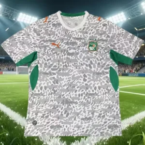 Ivory Coast 2026/27 Grey Training Shirt - Front View Ivory Coast 2026/27 Grey Training Shirt - Front View | KFCOOL